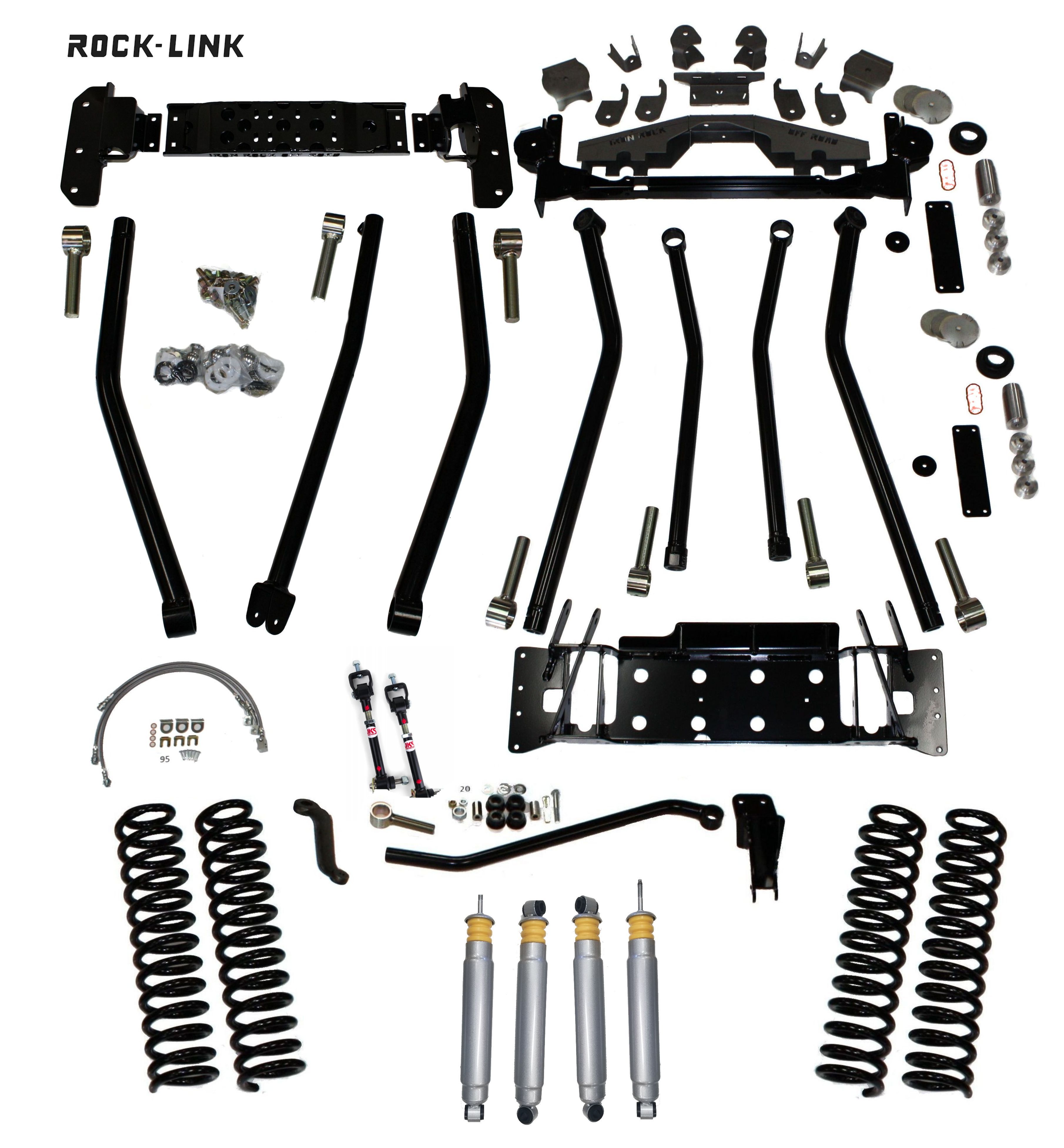 Iron Rock Off Road XJ 8" ROCKLINK PRO Long Arm Lift Kit